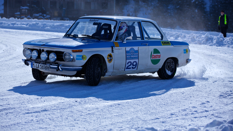 Illustration for article titled BMW Went Ice Racing With A 2002 TI